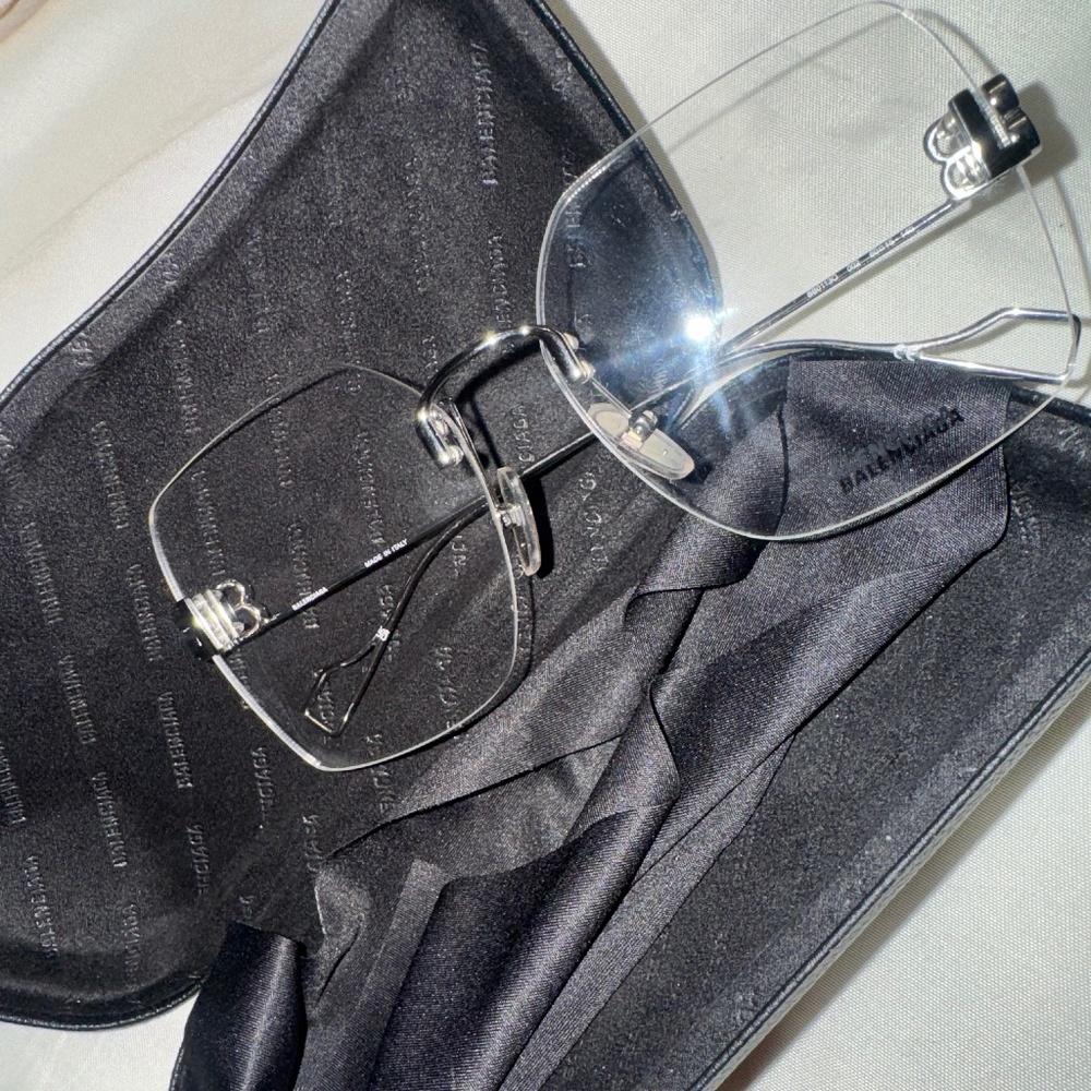 Balenciaga rimless sunglasses
